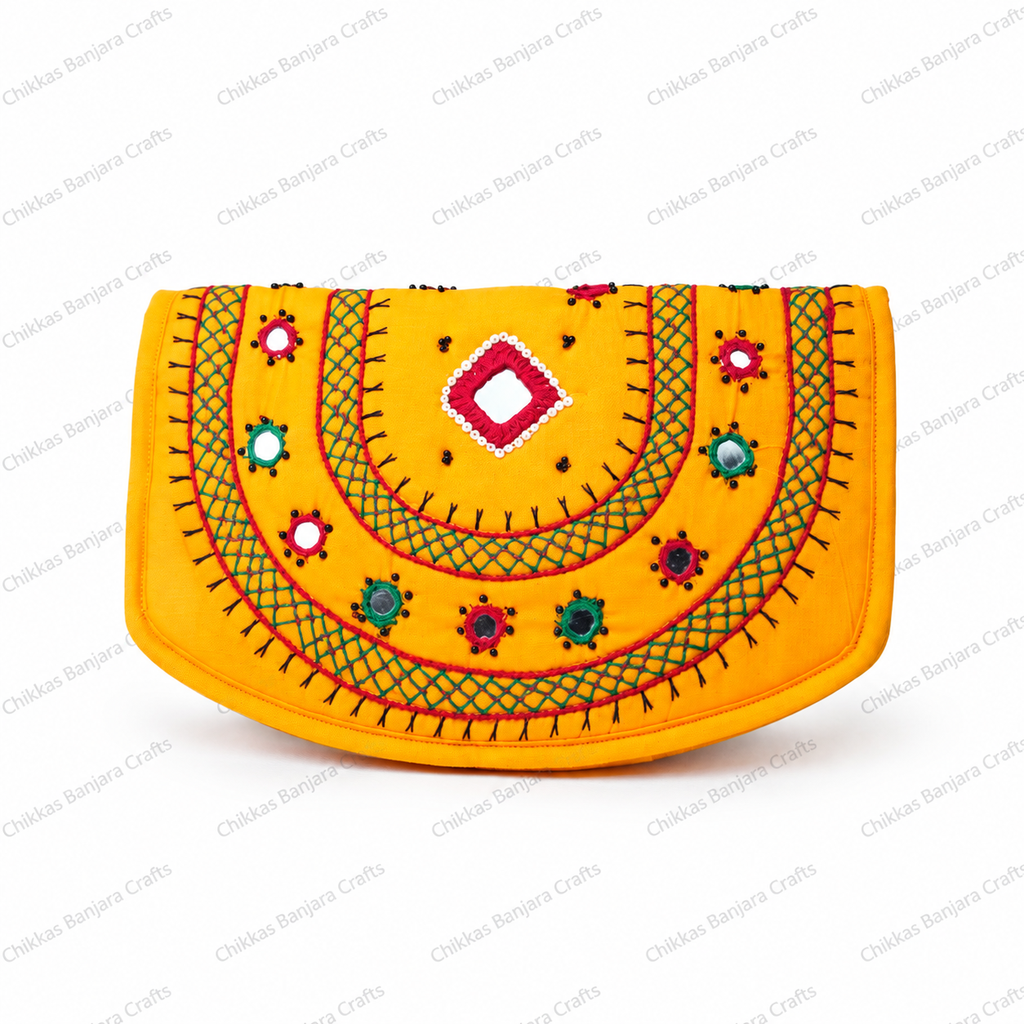 Vibrant Banjara Embroidered Clutch.png