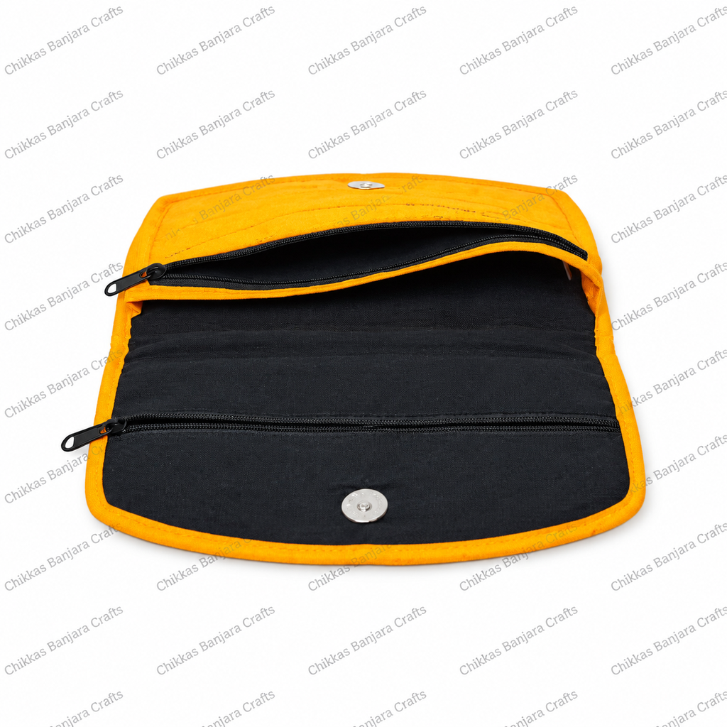 Open Golden-Orange Textile Organizer Wallet.png