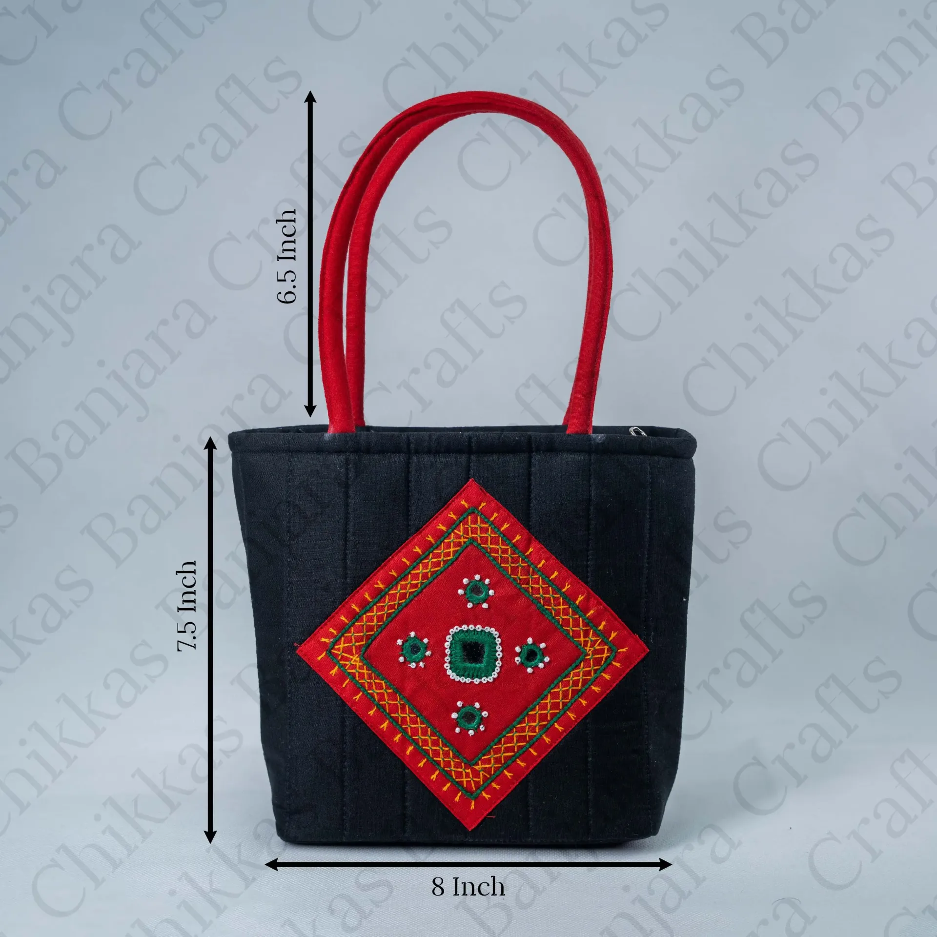 [MKBBL-RD] Mini Kowdi Bag - MKB (Black-Red)